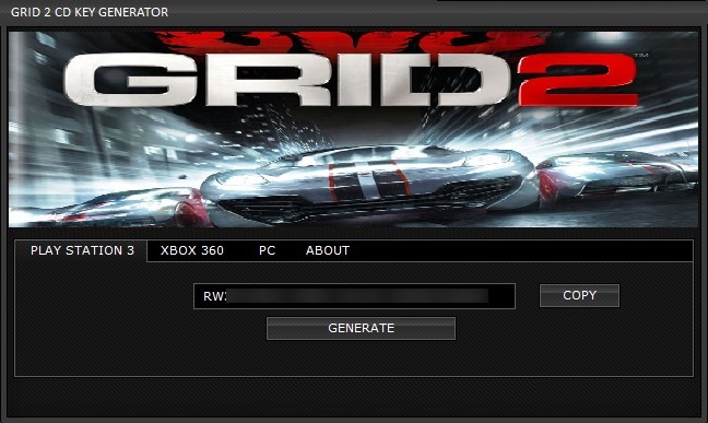 GRID 2 CD-Key Generator Updated grid 2 activation code tool